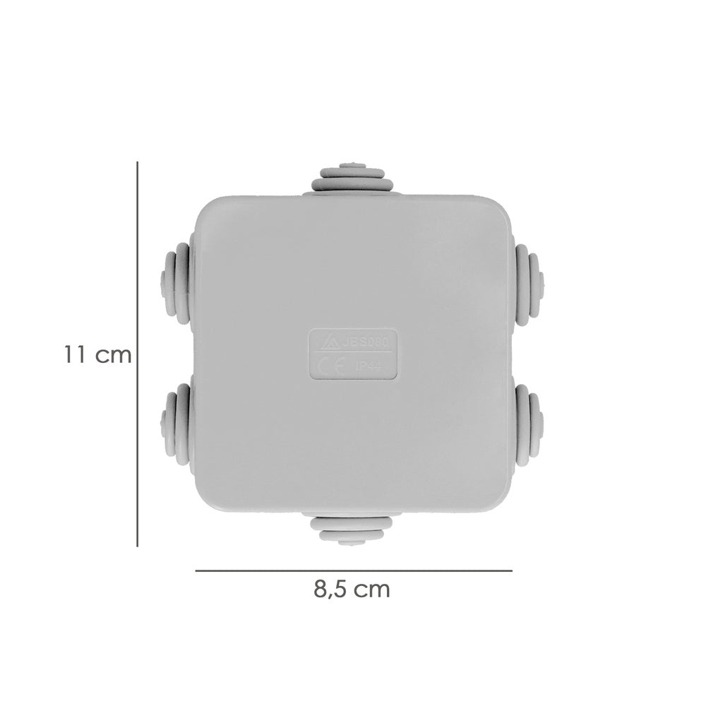 Caja estanca superficie con clip 80x80x40 mm