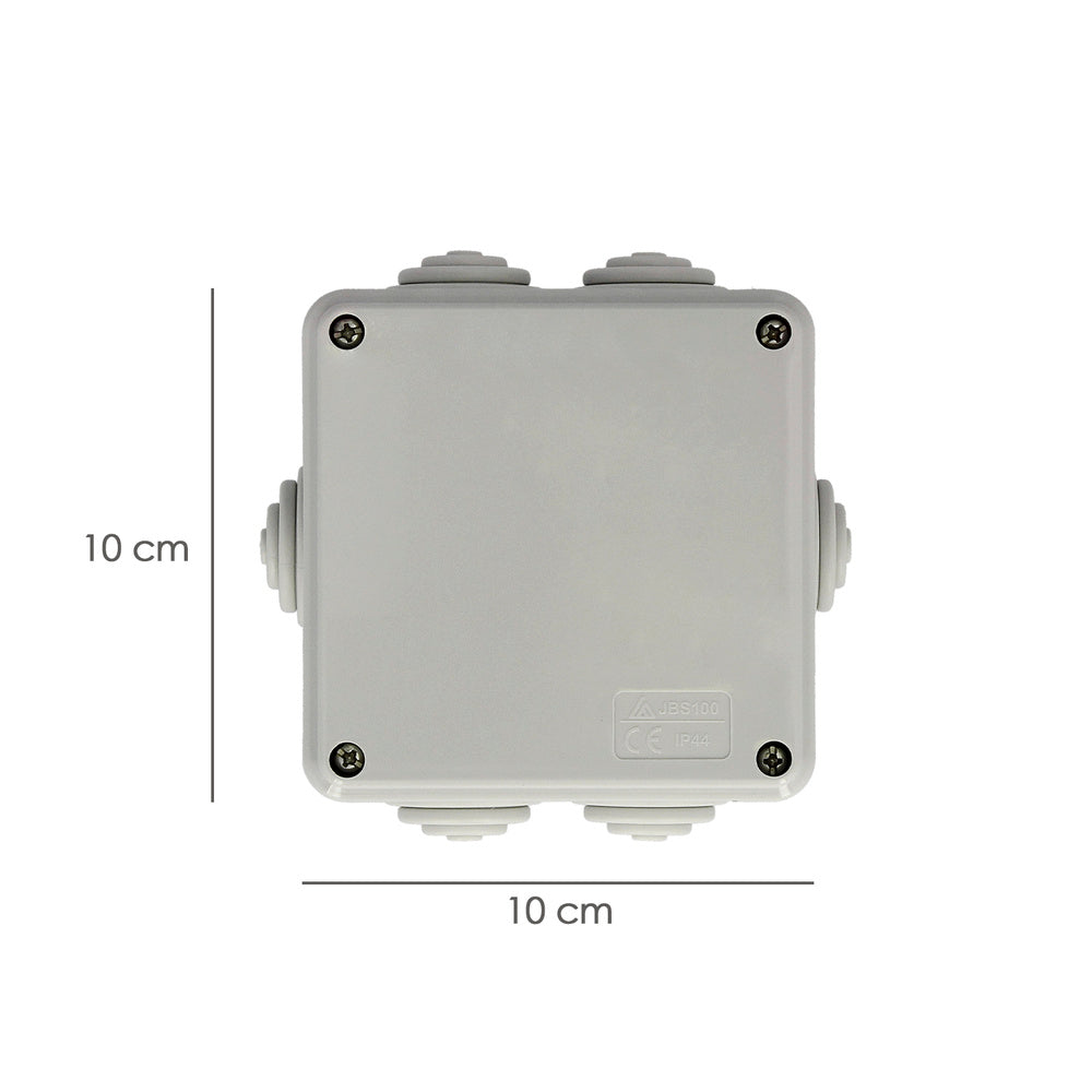Surface waterproof box with screws 100 x 100 x 50 mm
