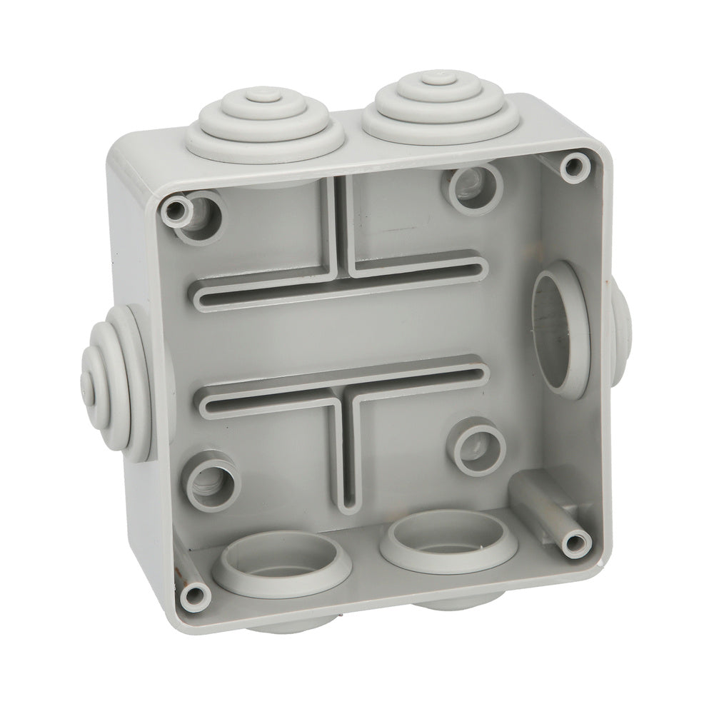 Surface waterproof box with screws 100 x 100 x 50 mm
