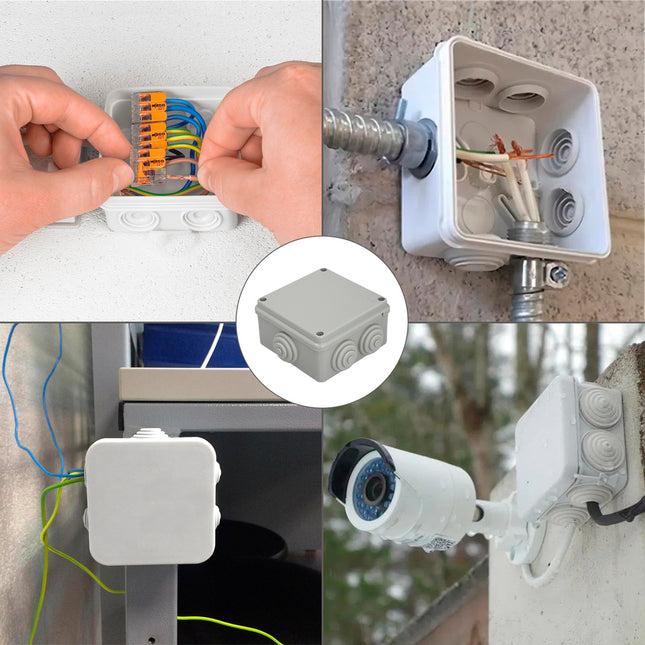 Caja estanca superfie con tornillos 100 x 100 x 50 mm