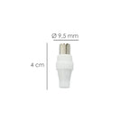 Conector de TV macho reto de 9,5 mm
