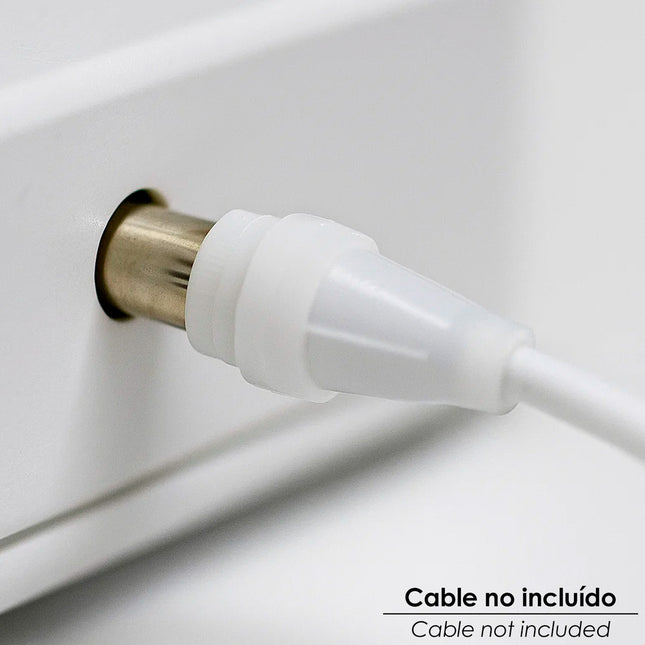 Conector TV macho recto 9,5 mm