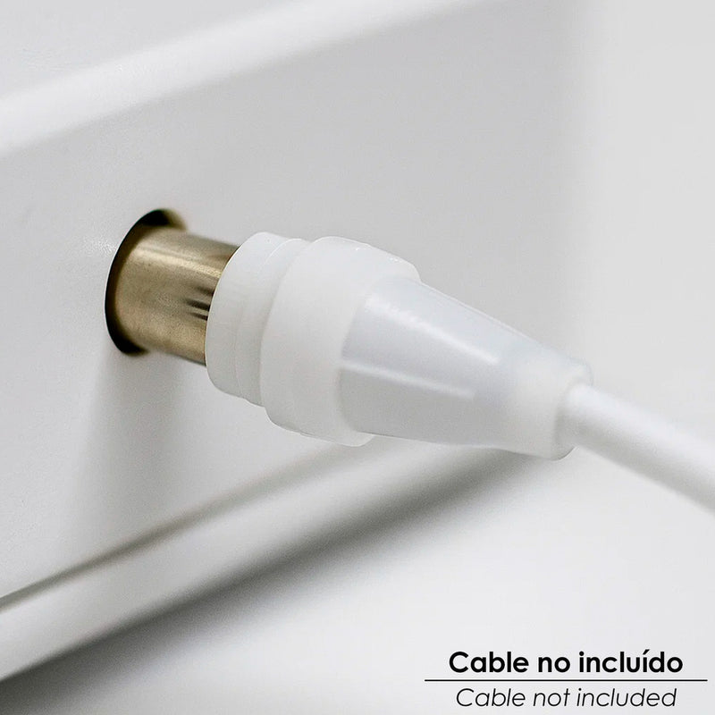 Conector TV macho recto 9,5 mm