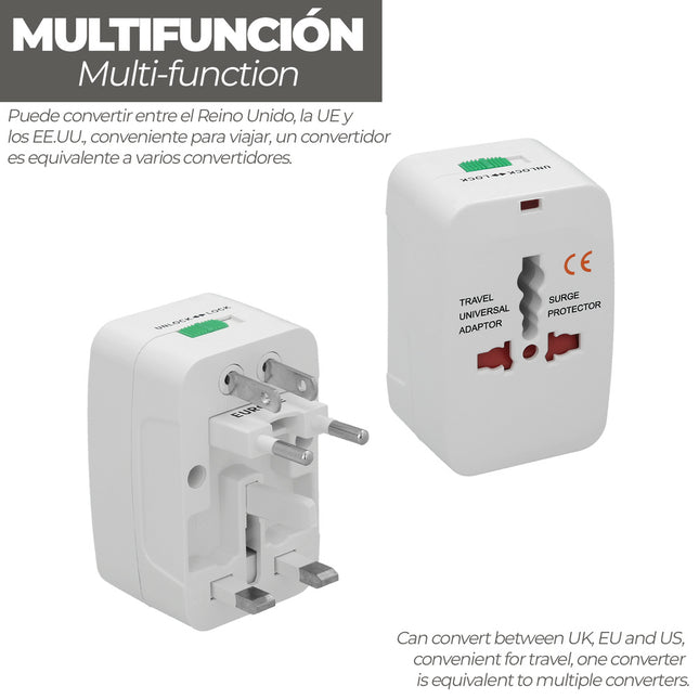 Adaptador viaje kit universal