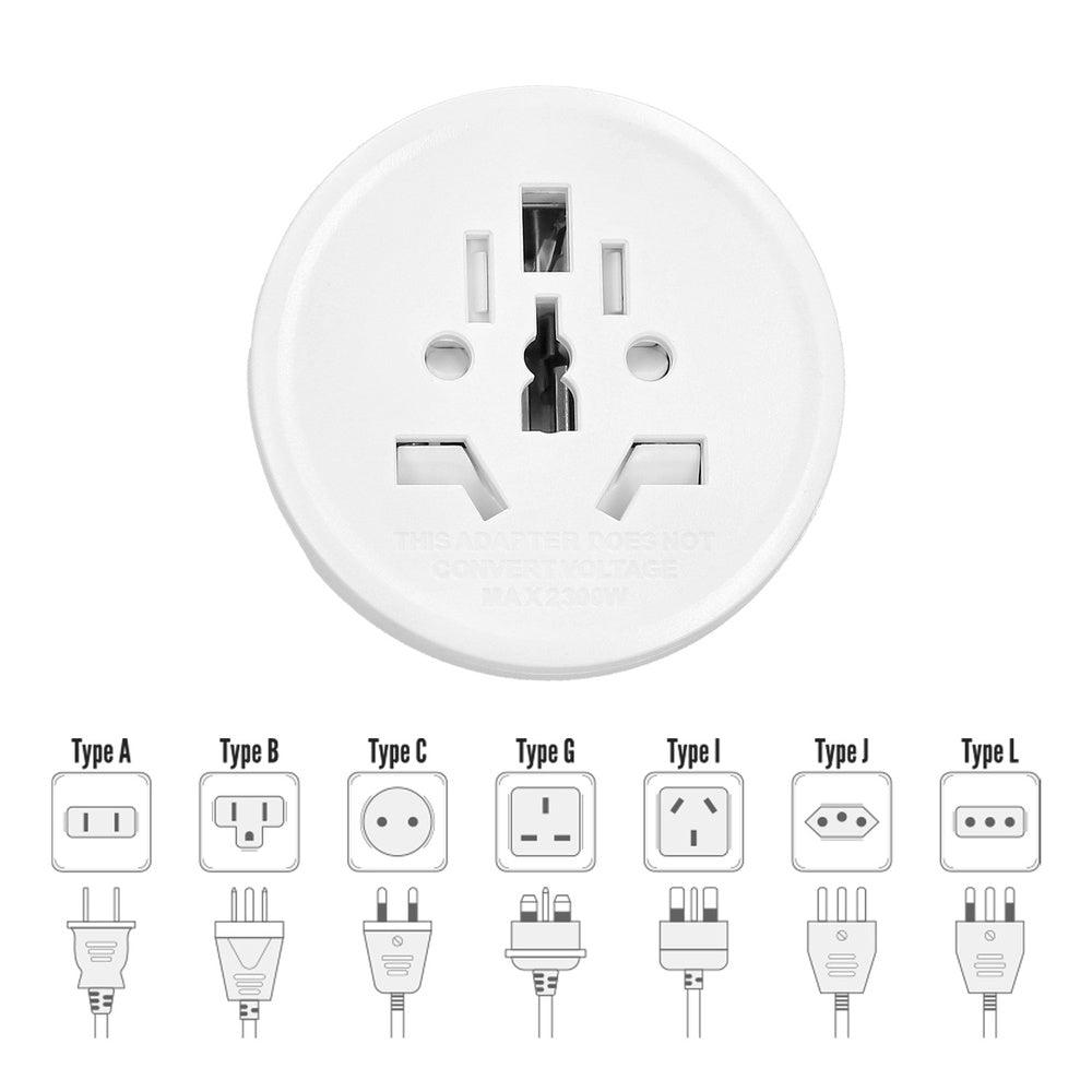 Universal travel adapter kit