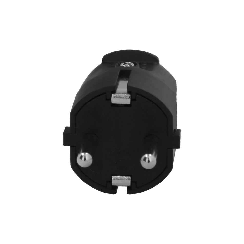 Grounding plug rubber 4.8mm black (industrial)