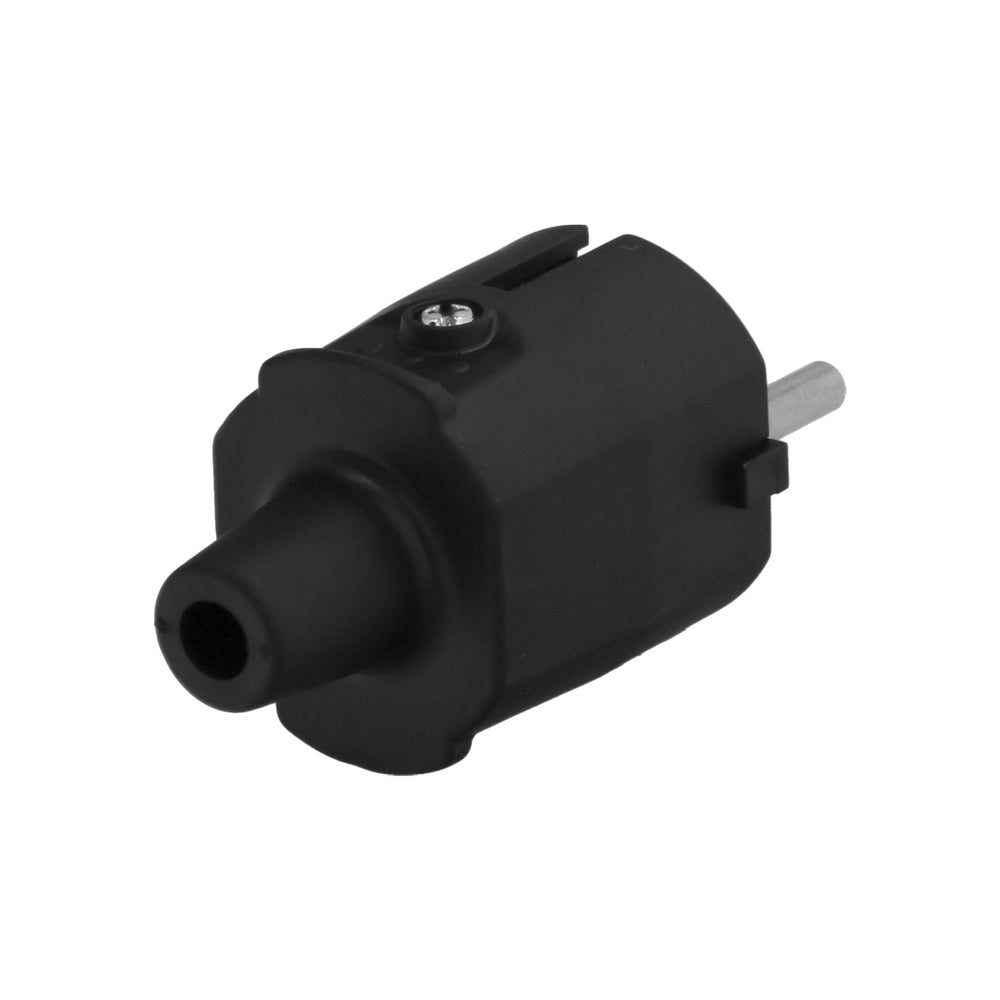 Grounding plug rubber 4.8mm black (industrial)