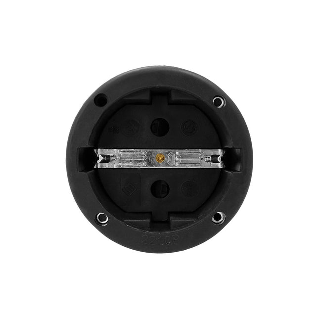 Base aerea toma tierra goma 4/4,8 mm. negro (industrial)