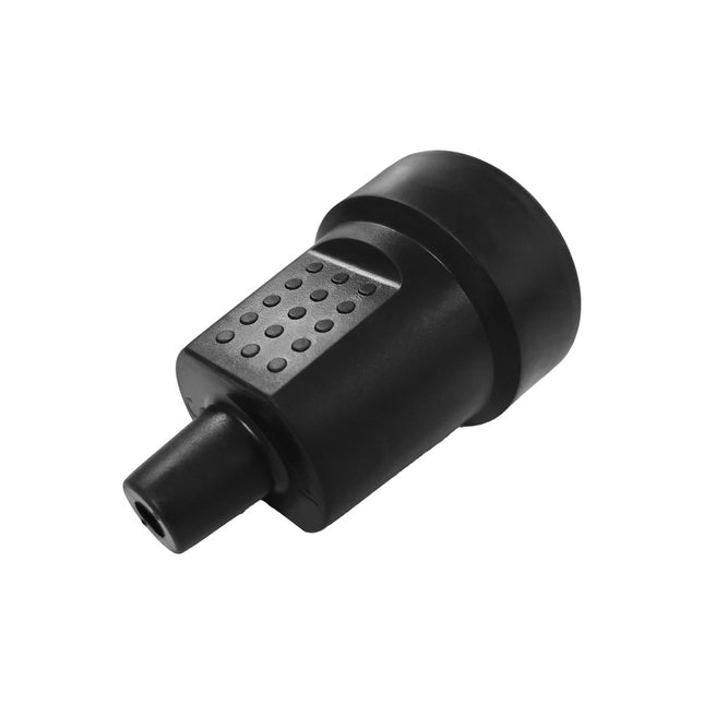 Base aerea toma tierra goma 4/4,8 mm. negro (industrial)