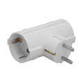 Adaptador doble schuko 16 a 250 v.