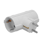 Adaptador doble schuko 16 a 250 v.