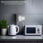 Adaptador triple schuko recto 16a. 250v.