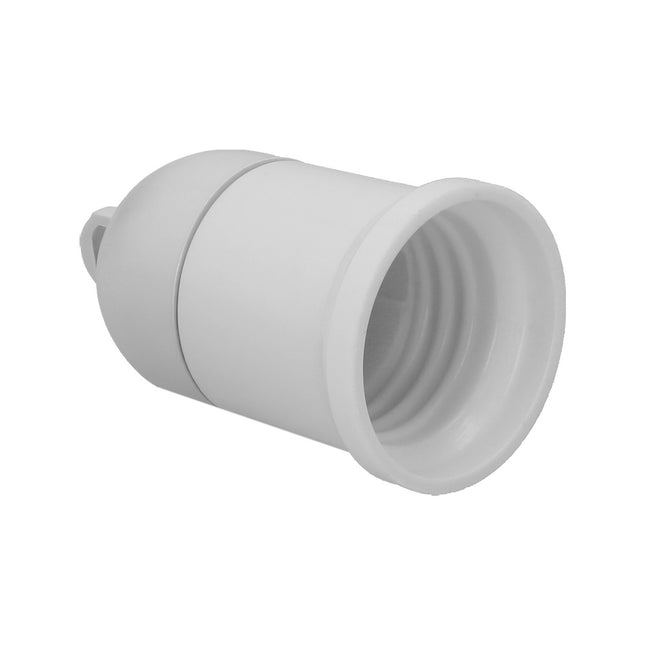 Portalamparas 4 amperios rosca e-27 obra blanco