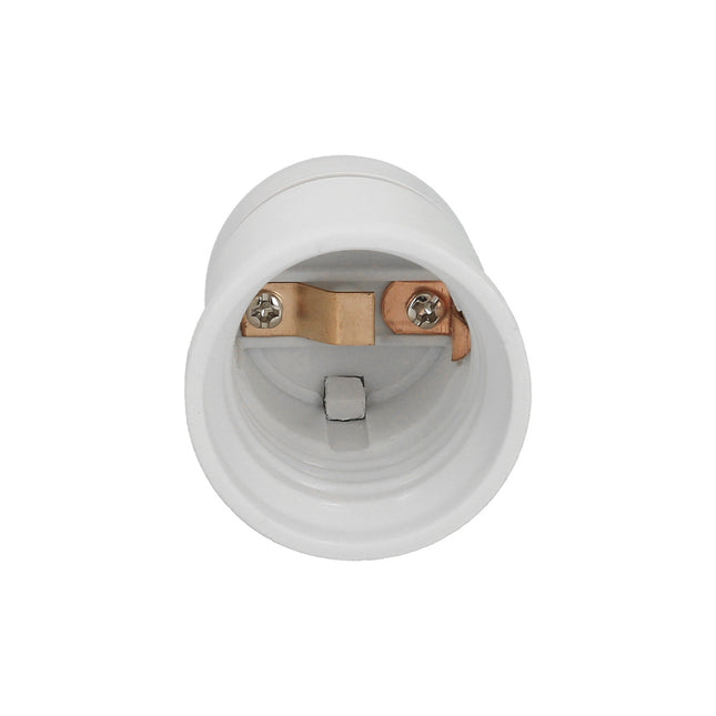 Portalamparas 4 amperios rosca e-27 obra blanco