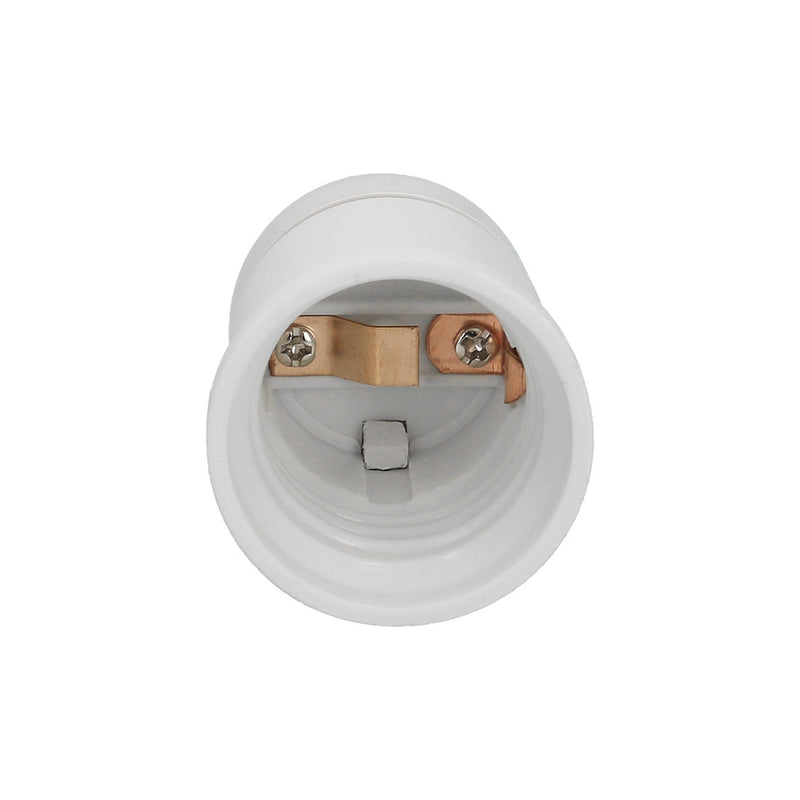 Portalamparas 4 amperios rosca e-27 obra blanco