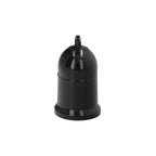 Casquilho 4 amperes rosca e-27 obra preto.