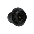 Casquilho E27 com rosca + anilha preto