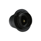 Casquilho E27 com rosca + anilha preto
