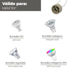 Casquilho GU10 em cerâmica para lâmpadas halogéneo / LED