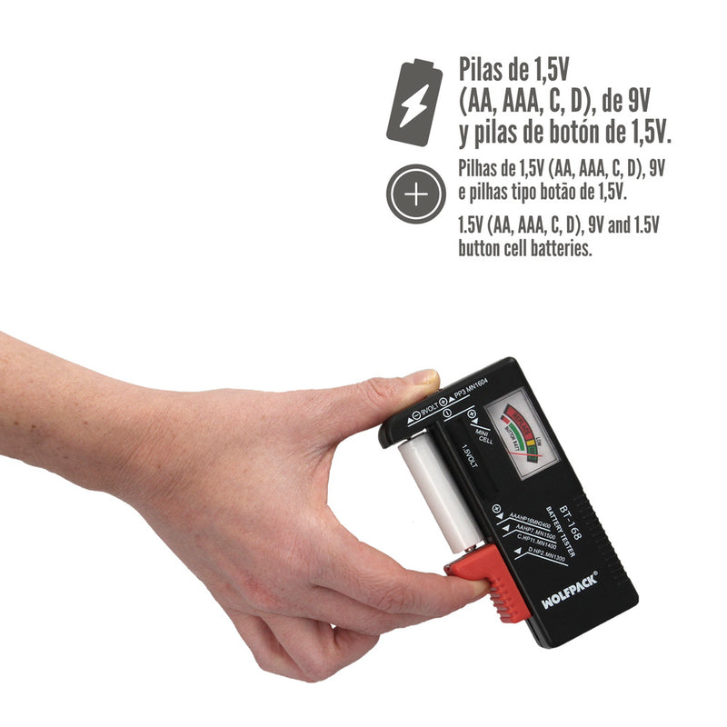 Comprobador de carga de pilas