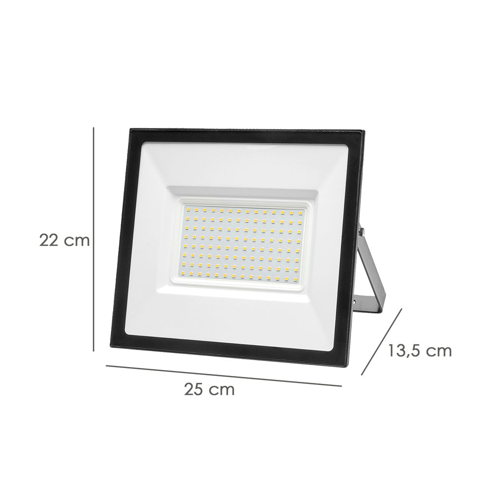 Foco led plano 100 watt / 4000 k / ip65 / 8000 lúmenes