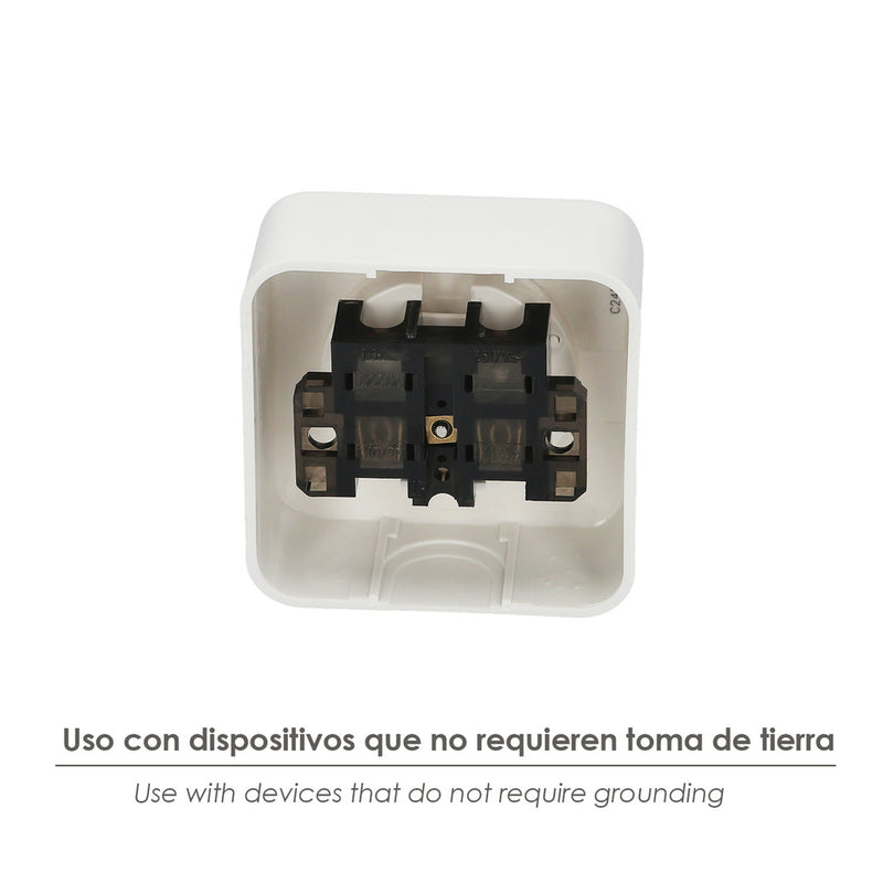 Base superficie sin toma tierra