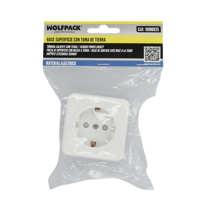 Base superficie con toma tierra