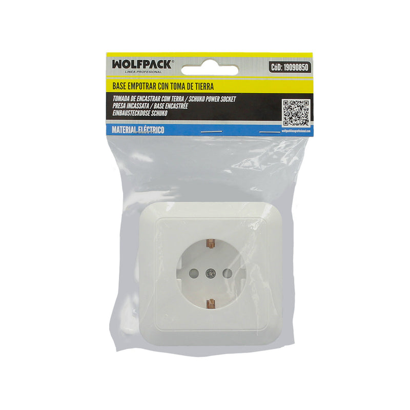 Base empotrar blanco