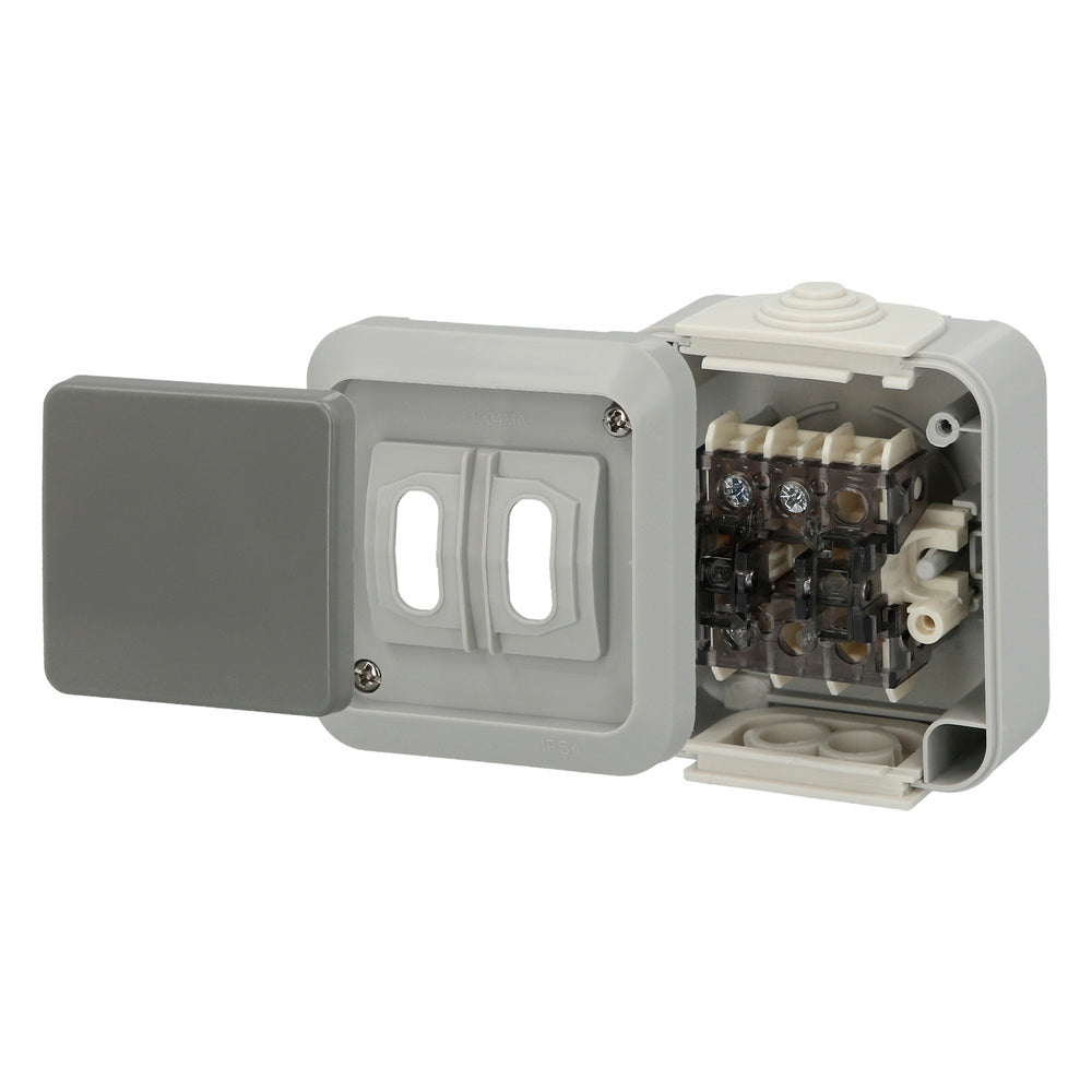 Interruptor conmutador con tapa simple