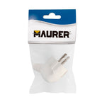 Clavija / enchufe salida lateral 16 a. 250 v. Blanca