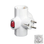 Adaptador / tripla tomada shucko 16 a 250v com interruptor