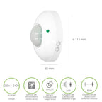 Detector de movimiento por infrarrojos con sensor crepuscular 360°. Ajustable