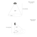 Detector de movimiento por infrarrojos con sensor crepuscular 360°. Ajustable