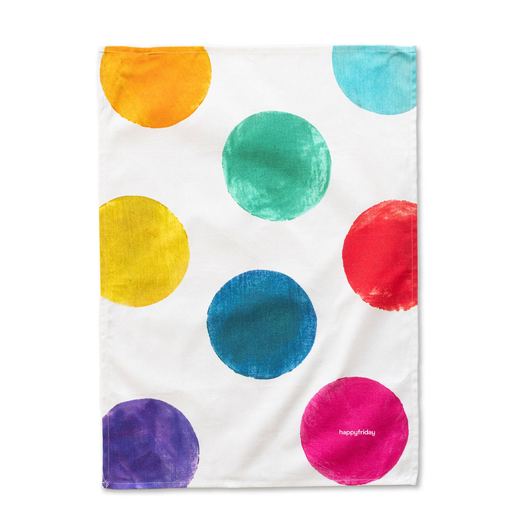 Pano de loiça com estampado de confettis, 2 unidades, 70x50 cm