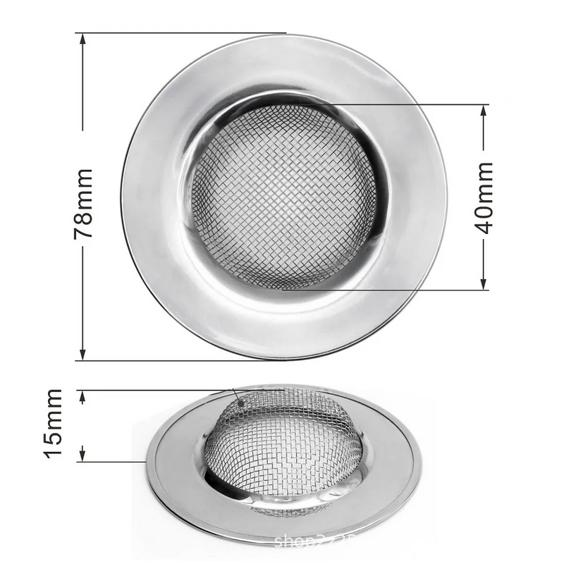 Filtro de acero inoxidable para fregadero de cocina | Antiatascos y resistente al óxidoFiltros y taponesHome & Garden > Kitchen & Dining > Kitchen Tools & Utensils > Colanders & Strainers > Colanders