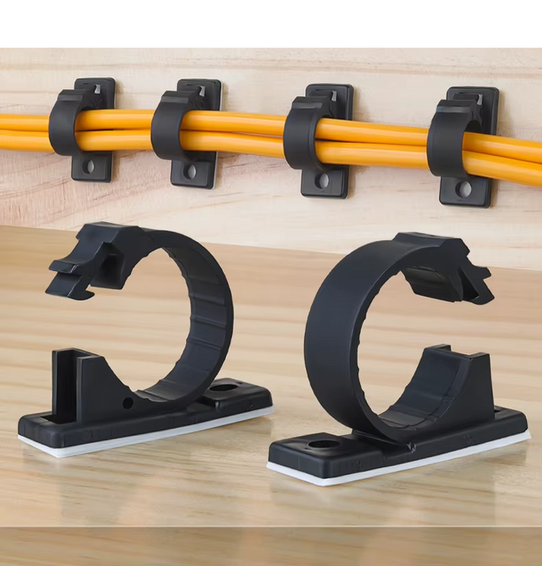 Organizador de cables autoadhesivo negro pack 20 unidadesBridasElectronics > Electronics Accessories > Cable Management > Cable Clips