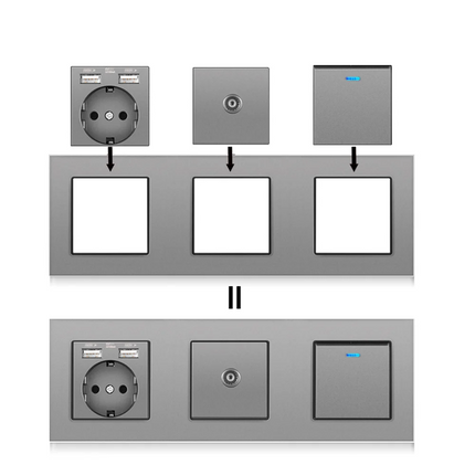 Connexions combinables série A1 avec panneaux en polycarbonate ignifuge