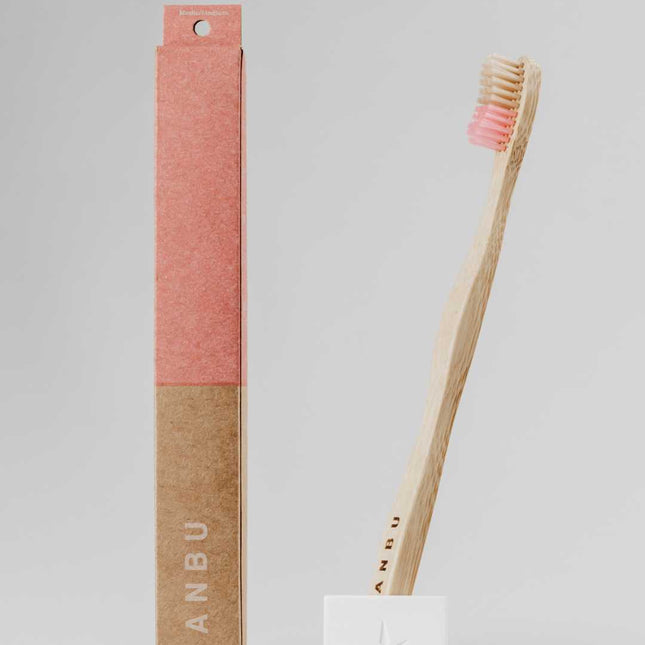 Cepillo de dientes de bambú cerdas medias sostenibles