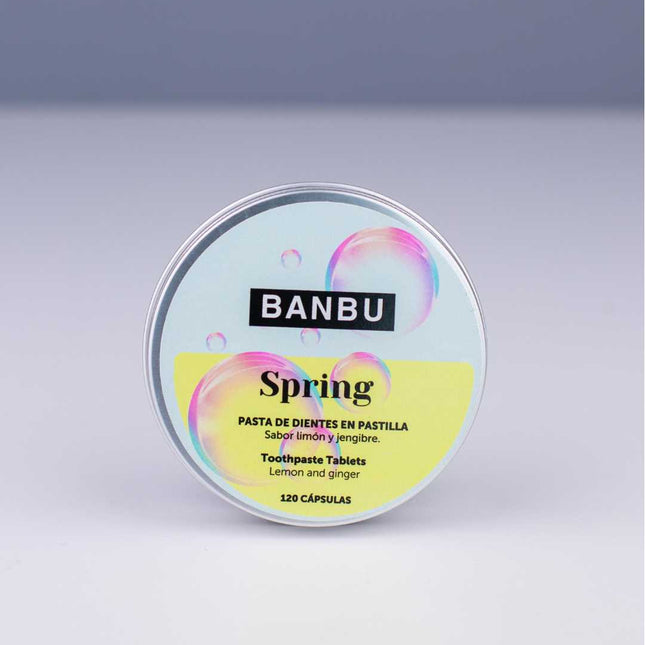 Pasta de dientes en pastilla anticaries y antiplaca