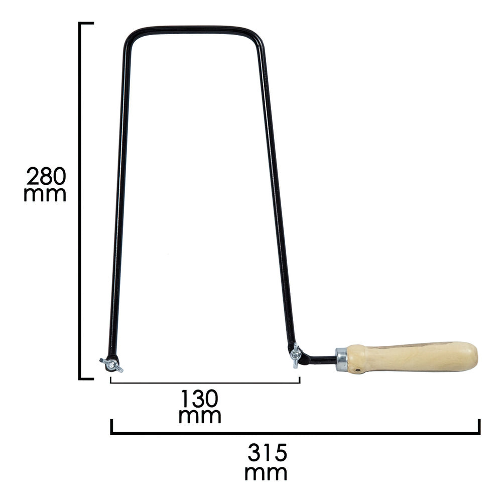 Wolfpack marquetry bow saw 130x280 mm