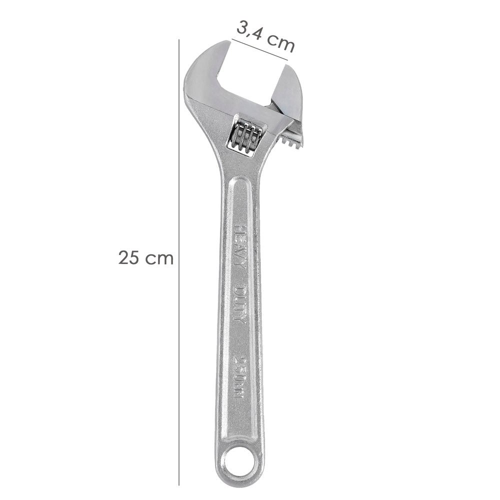 Llave ajustable moleta 10" / 250 mm llave inglesa, llave apriete, llave ajustable