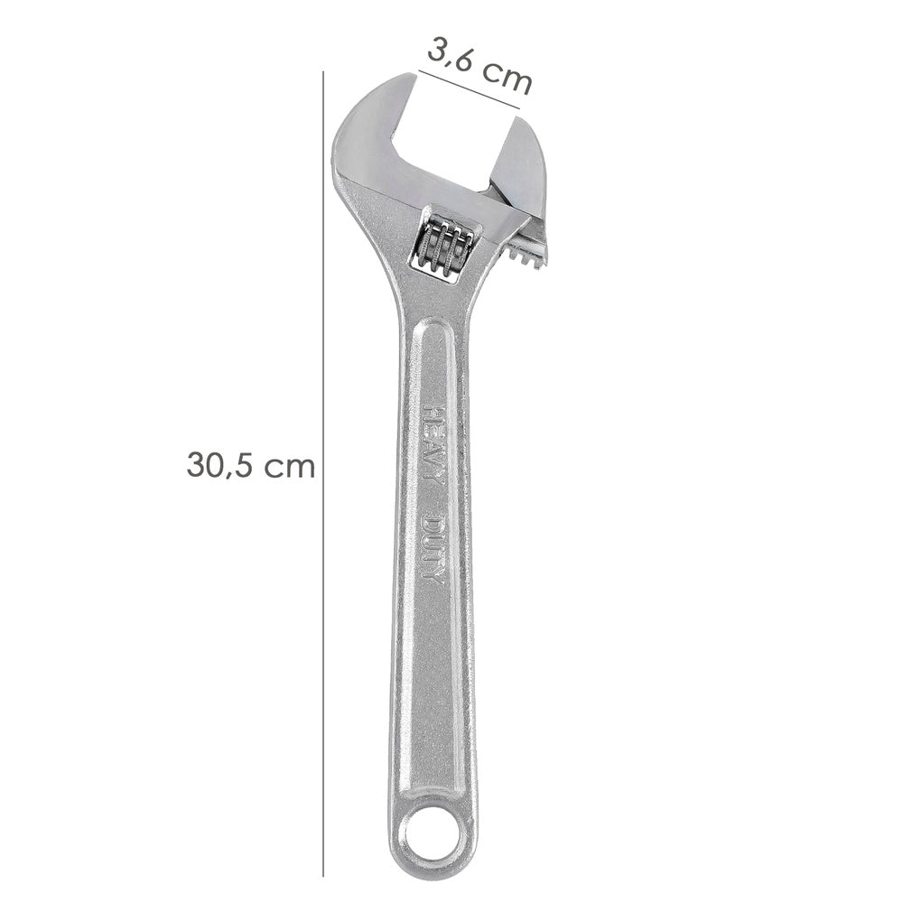 Llave ajustable moleta 12" / 300 mm llave inglesa, llave apriete, llave ajustable