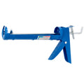 Pistola de silicone básica. Cor azul. Pistola seladora, pistola seladora de silicone, pistola de calafetagem, pistola de calafetar,