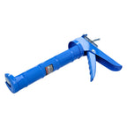 Pistola silicona basic. Color azul. Pistola selladora, pistola selladora silicona, pistola calafateo, pistola calafatear,