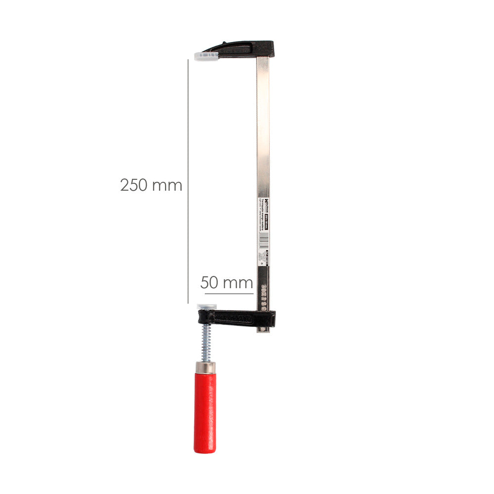 Sargento / torniquete mango madera  250x 50 mm clips para madera, sargento carpinteria, abrazaderas carpinteria, prensa