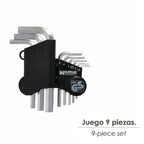 Juego llaves allen 9 piezas
