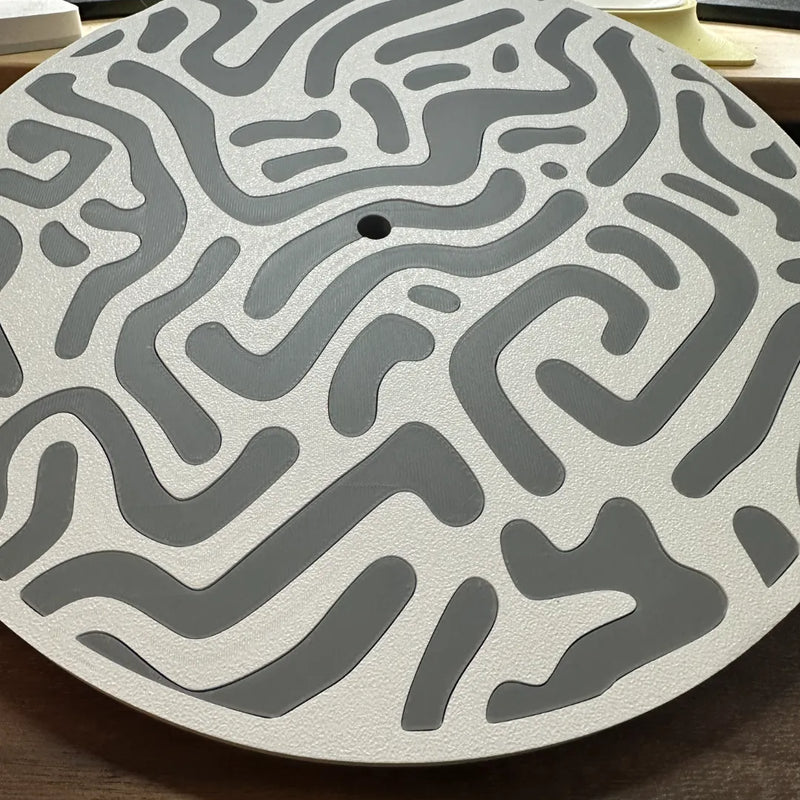 Reloj de Pared Diseño Contemporáneo - Patrón Orgánico, Arte Mural 3D Pintado a Mano, Decoración Original Salón, mecanismo silencioso.RelojHome & Garden > Decor > Clocks > Wall Clocks