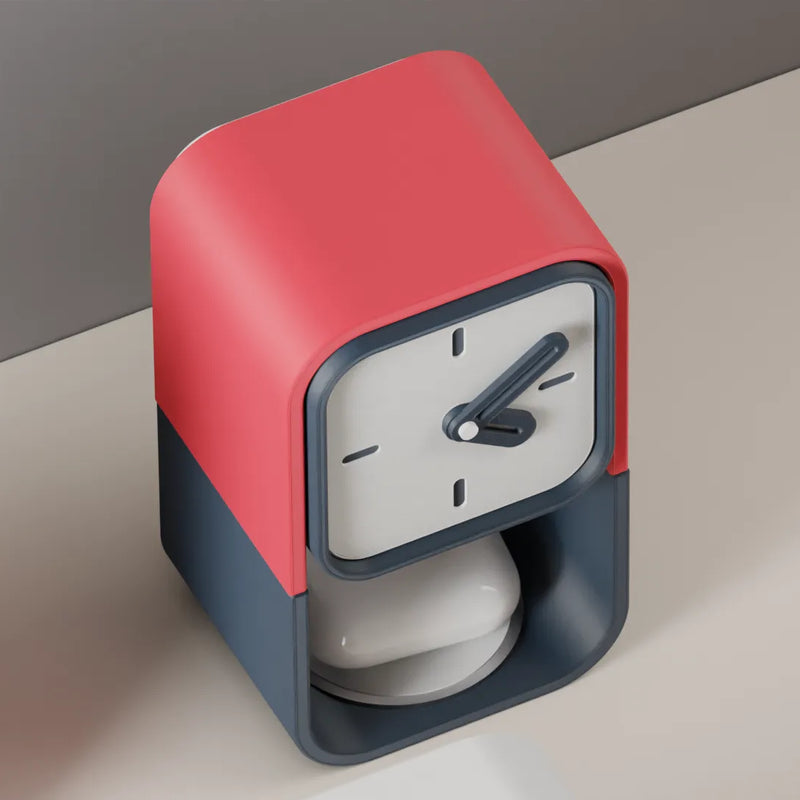 Reloj de Mesa Vertical Impreso en 3D: Diseño Moderno y Colorido con caja secreta trasera.RelojHome & Garden > Decor > Clocks > Desk & Shelf Clocks > Desk Clocks