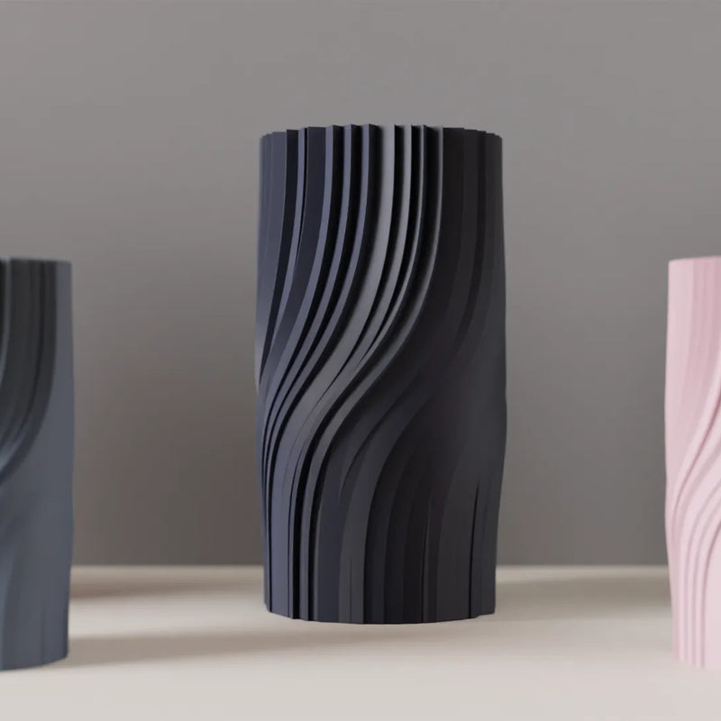 Jarrón minimalista ondulado,18cm | Florero escultural estilo nórdicoJARRÓNHome & Garden > Decor > Vases