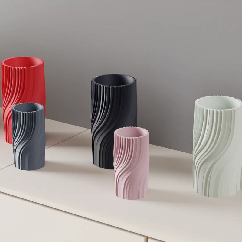 Jarrón minimalista ondulado,18cm | Florero escultural estilo nórdicoJARRÓNHome & Garden > Decor > Vases